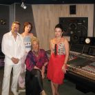 В студии с Фаиной Николас, Валентиной Пономаревой и Светланой Ковалевой.